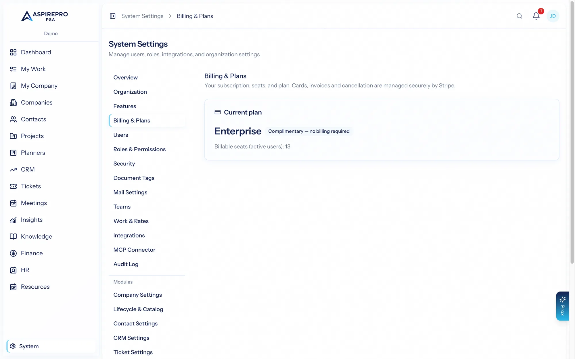 Billing & plans