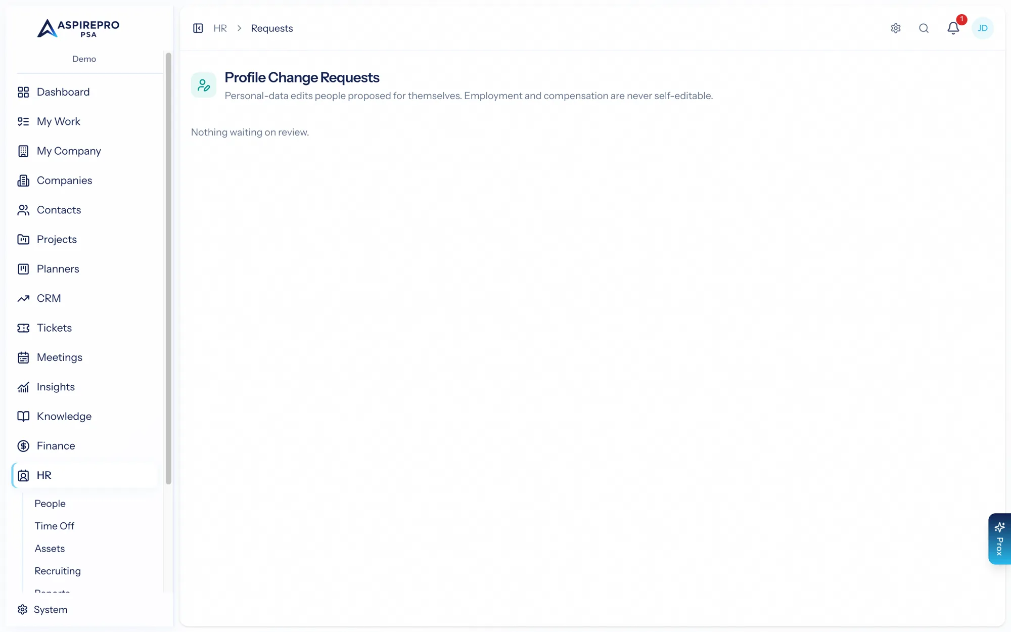 The change-request approval queue