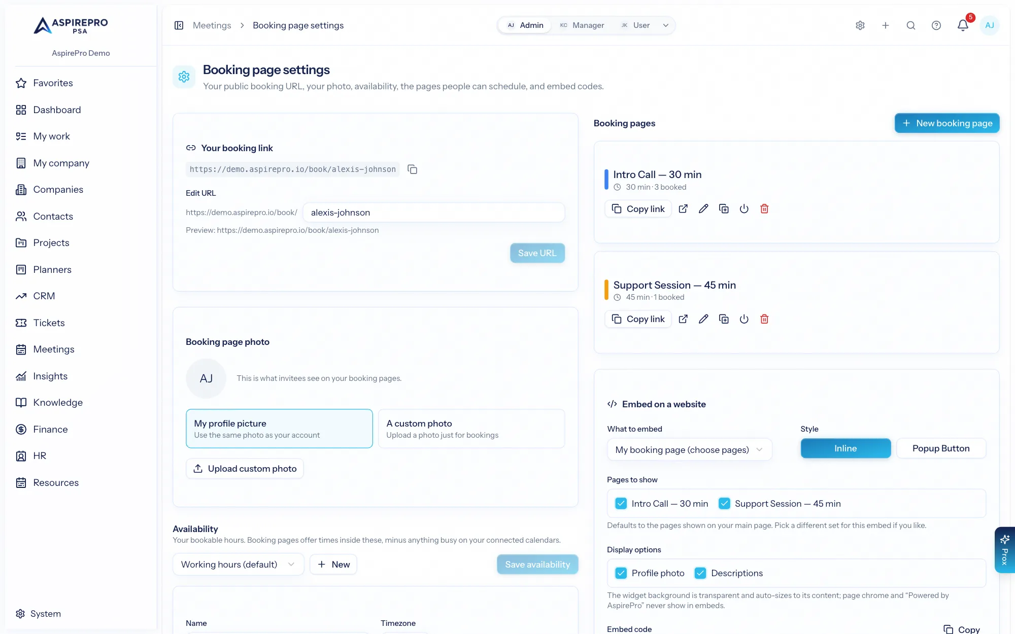 The embed builder in scheduler settings